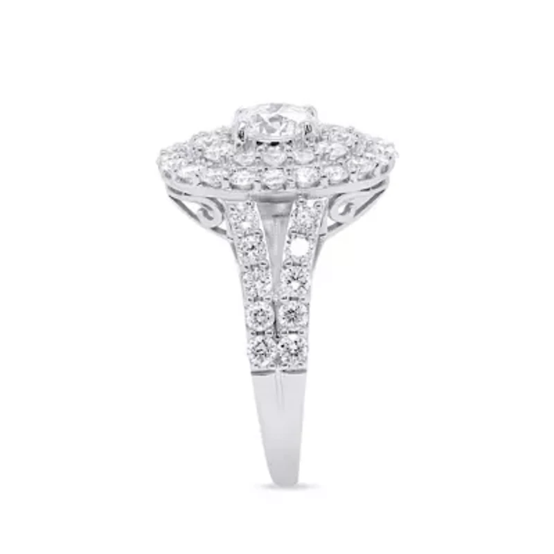 LAB Created 2 CTW GROWN DIAMOND RING  STERLING SILVER