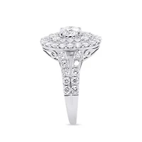 LAB Created 2 CTW GROWN DIAMOND RING  STERLING SILVER