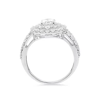 LAB Created 2 CTW GROWN DIAMOND RING  STERLING SILVER