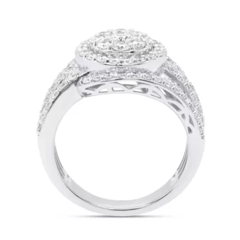 Lab Created Sterling Silver 2.00 Ctw Lgd Ring