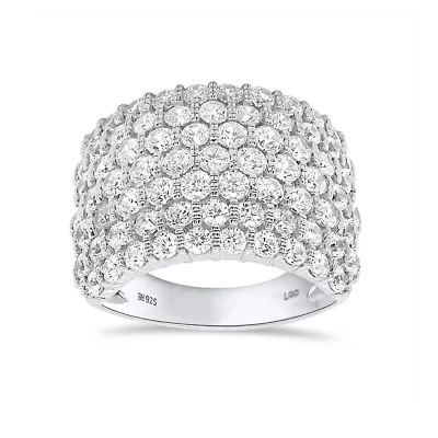 Lab Created Sterling Silver 3.00 Ctw Lgd Ring