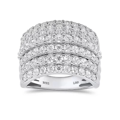 Lab Created Sterling Silver 3.00 Ctw Lgd Ring