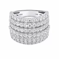 Lab Created Sterling Silver Ctw Lgd Ring