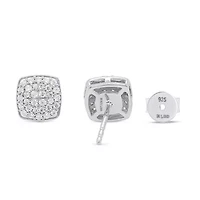 Lab Created Sterling Silver 1.00 Ctw Lgd Earring Pendant Set