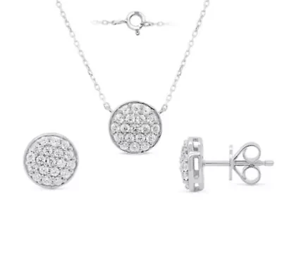 Lab Created Gold Over Silver 1.00 Ctw Lgd Earring Pendant Set