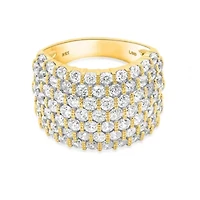 Lab Created Gold Over Silver Ctw Lgd Ring