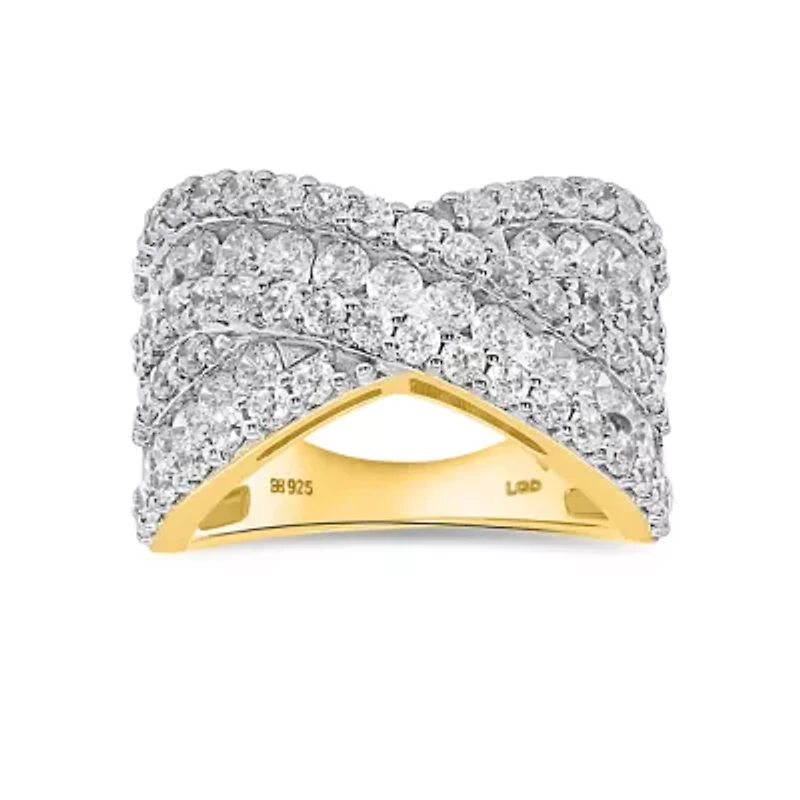 Lab Created Gold Over Silver Ctw Lgd Ring