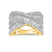 Lab Created Gold Over Silver Ctw Lgd Ring