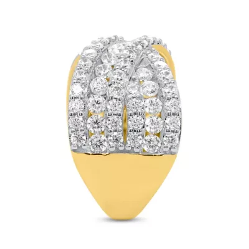 Lab Created Gold Over Silver Ctw Lgd Ring