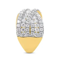 Lab Created Gold Over Silver Ctw Lgd Ring