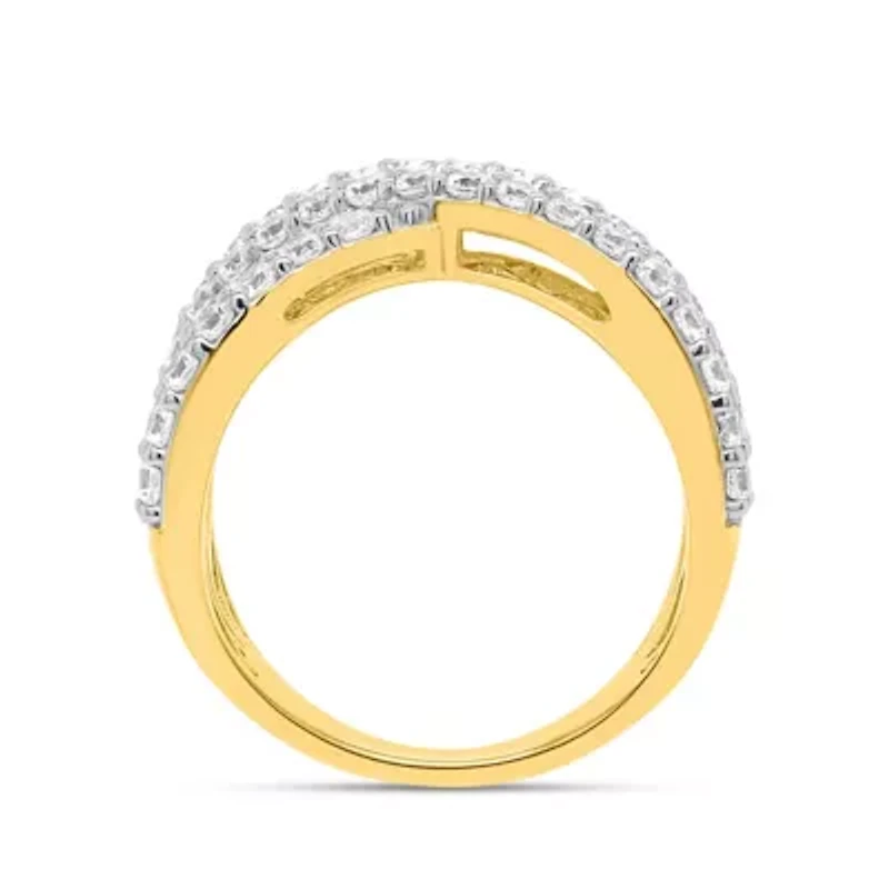 Lab Created Gold Over Silver Ctw Lgd Ring