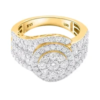 Lab Created Gold Over Silver 2.00 Ctw Lgd Ring