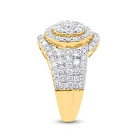 Lab Created Gold Over Silver 2.00 Ctw Lgd Ring