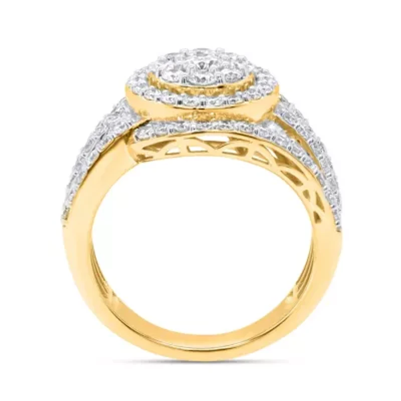 Lab Created Gold Over Silver 2.00 Ctw Lgd Ring