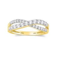 Lab Created Gold Over Silver 0.50 Ctw Lgd Ring