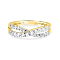 Lab Created Gold Over Silver 0.50 Ctw Lgd Ring