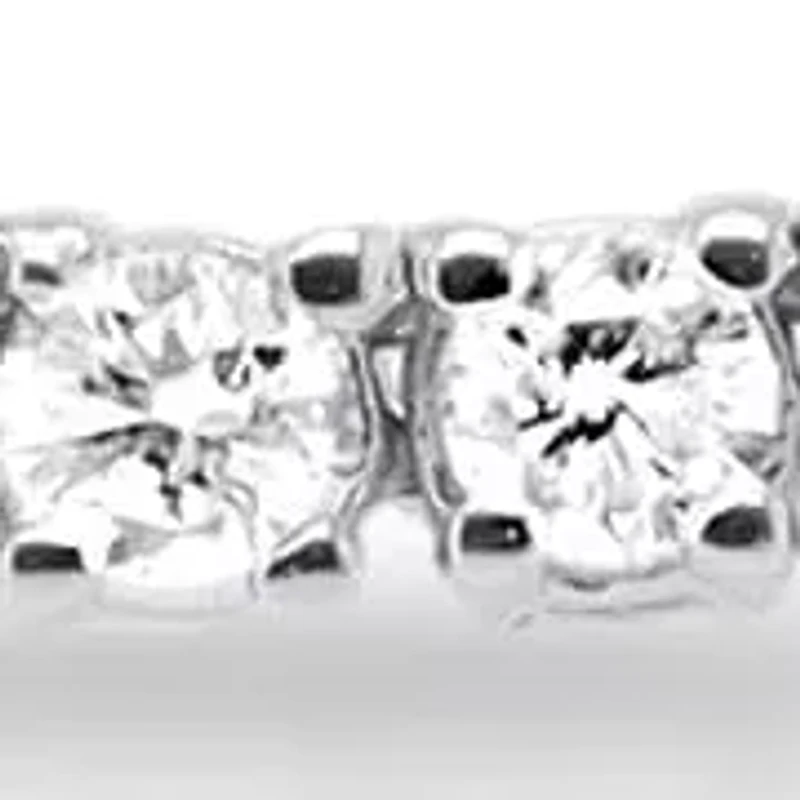 Lab Created Sterling Silver 3.00 Ctw Lgd Tennis Necklace