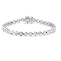 Lab Created Gold Over Silver 3.00 Ctw Lgd Bracelet