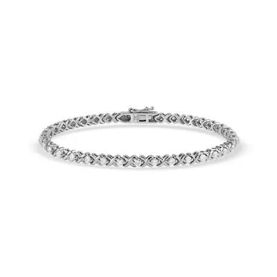 Lab Created Sterling Silver 2.00 Ctw Lgd Bracelet