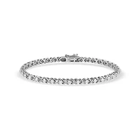 Lab Created Sterling Silver 2.00 Ctw Lgd Bracelet