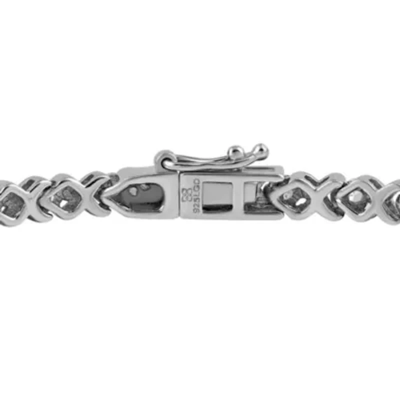 Lab Created Sterling Silver 2.00 Ctw Lgd Bracelet