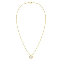 Lab Created 1 Ct Princess Grown Diamond Bezel Set Solitaire Pendant Sterling Silver