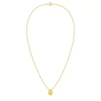 Lab Created 1 Ct Pear Grown Diamond Bezel Set Solitaire Pendant Gold Plated Sterling Silver