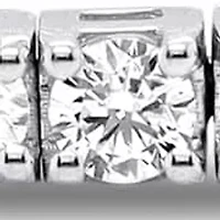 Lab Created 14K Whitegold 3.00 Ctw Lgd Tennis Bracelet