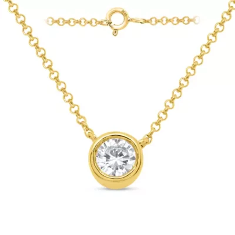 Lab Created 1/2CTTW Lab Grown Diamond Pendant
