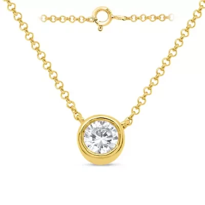Lab Created 1/2CTTW Lab Grown Diamond Pendant