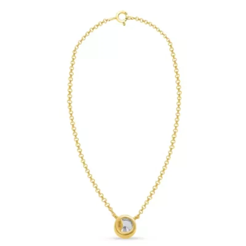 Lab Created 1/2CTTW Lab Grown Diamond Pendant