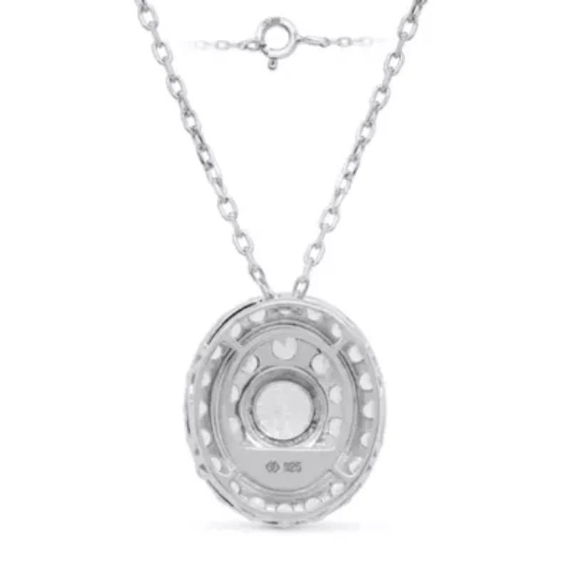 Lab Created 2 CTW LAB GROWN DIAMOND PENDANT IN STERLING SILVER