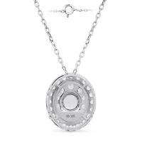 Lab Created 2 CTW LAB GROWN DIAMOND PENDANT IN STERLING SILVER