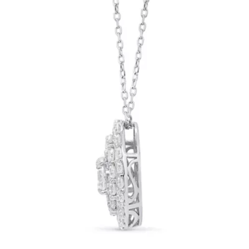 Lab Created 2 CTW LAB GROWN DIAMOND PENDANT IN STERLING SILVER