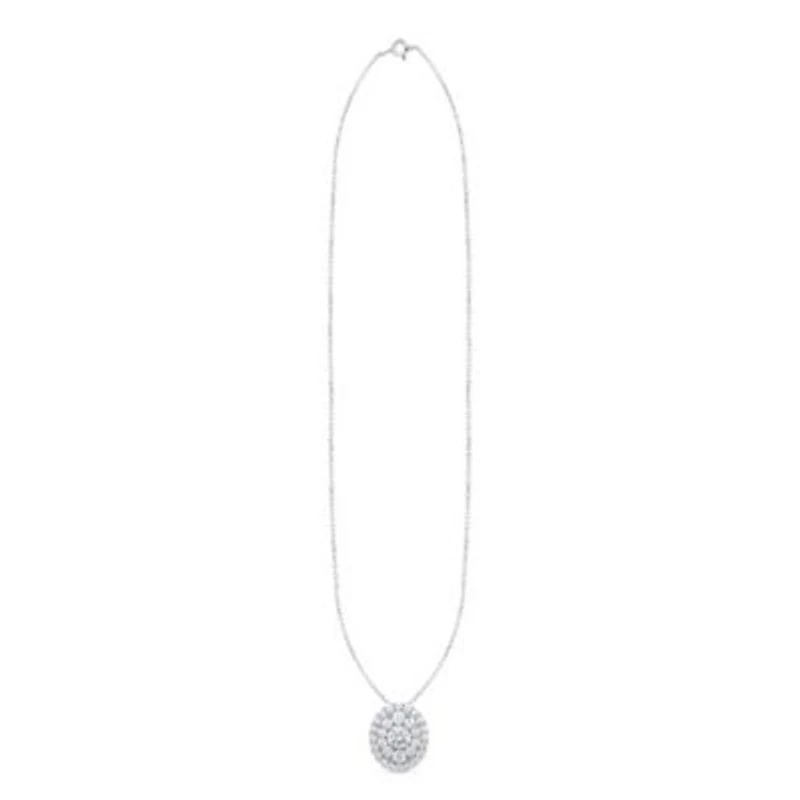 Lab Created 2 CTW LAB GROWN DIAMOND PENDANT IN STERLING SILVER