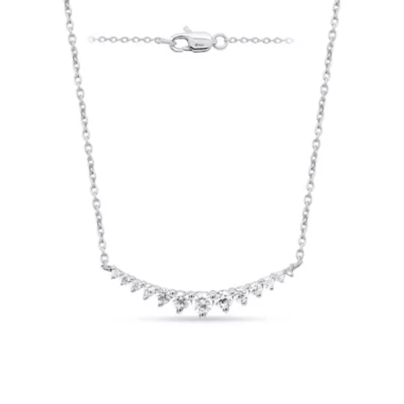 Lab Created 1CTTW Grown Diamond Set of Necklace and Earrings