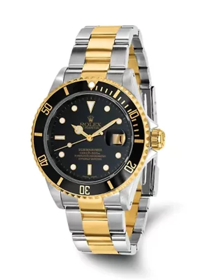 Submariner 18K and Stainless Steel Oyster Bracelet Watch - FINAL SALE, NO RETURNS OR EXCHANGES