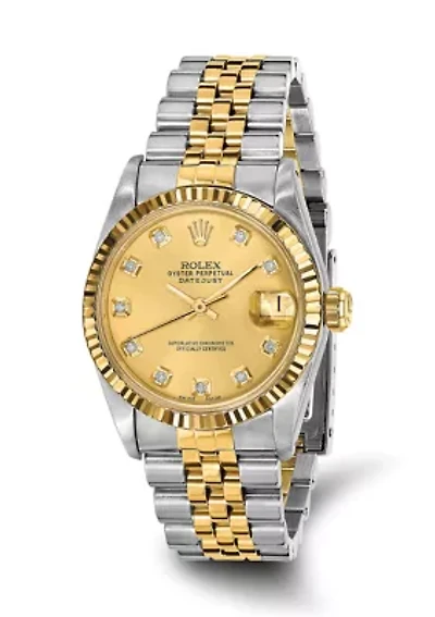 Datejust Jubilee Diamond Dial Watch - FINAL SALE, NO RETURNS, OR EXCHANGES