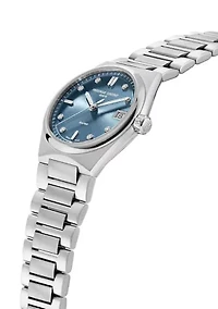 Swiss Women's Highlife Diamond Accent Silver-Tone Stainless Steel Bracelet Watch, 31 Millimeter