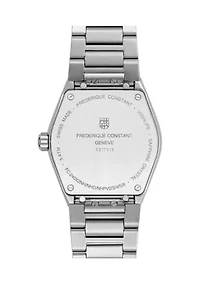 Swiss Women's Highlife Diamond Accent Silver-Tone Stainless Steel Bracelet Watch, 31 Millimeter