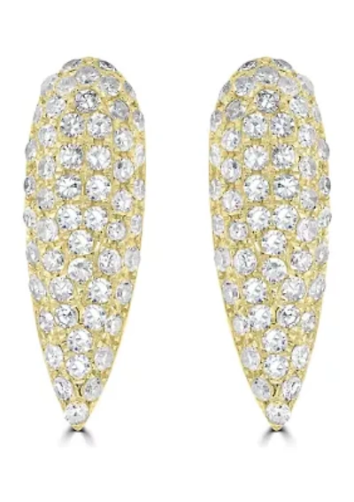 3/8 ct. t.w. Diamond Teardrop Stud Earrings in 14K Yellow Gold