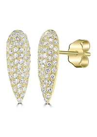 3/8 ct. t.w. Diamond Teardrop Stud Earrings in 14K Yellow Gold