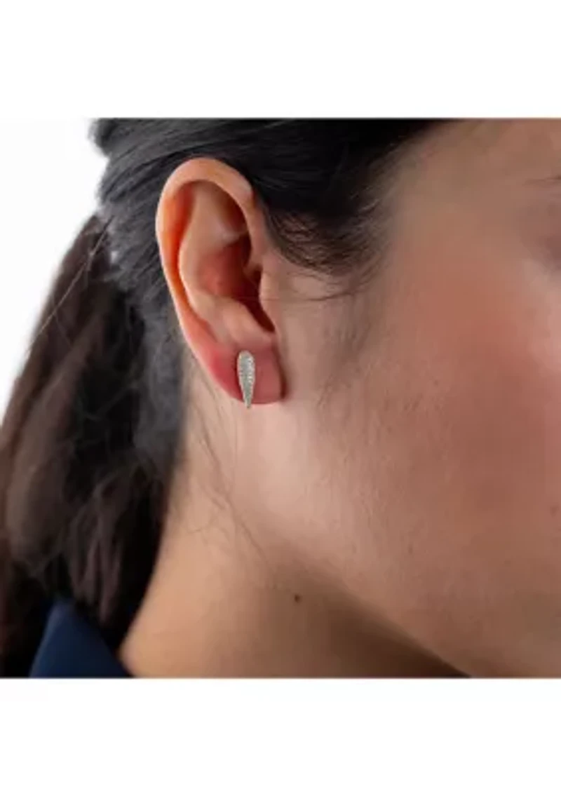 3/8 ct. t.w. Diamond Teardrop Stud Earrings in 14K Yellow Gold