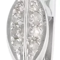 1/2 ct. t.w. Diamond Hoop Earrings in 14K White Gold