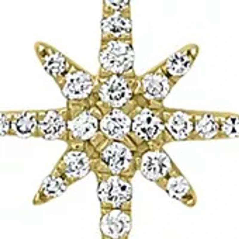 1/3 ct. t.w. Diamond Layered Starburst Necklace in 14K White Gold