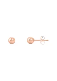 14K Rose Gold 4mm Ball Stud Earrings