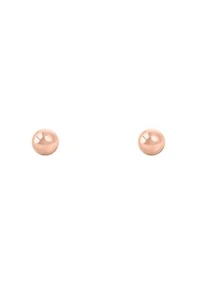 14K Rose Gold 4mm Ball Stud Earrings