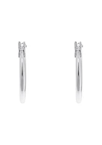 14K Yellow Gold 16mm Snap Hoop Earrings