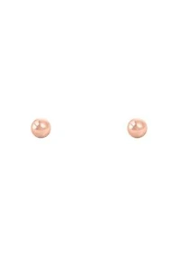 14K Yellow Gold 3mm Ball Stud Earrings
