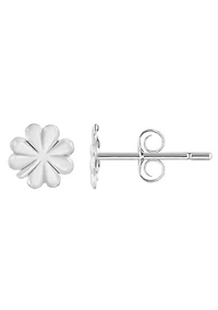 14K Gold 4 Leaf Clover Stud Earrings